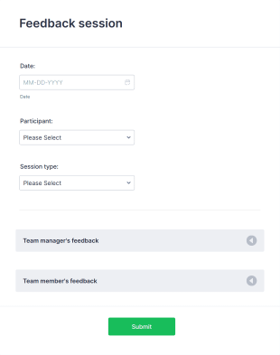 Feedback Session GLSS Form Template