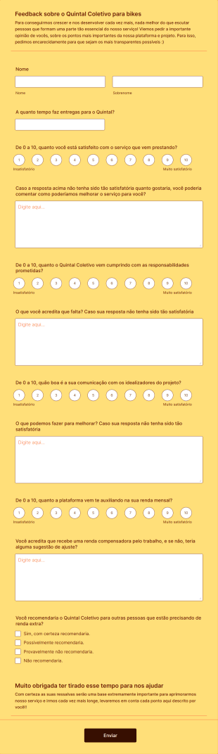 Feedback Sobre O Quintal Coletivo Para Bikes