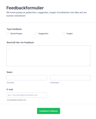 Feedbackformulier