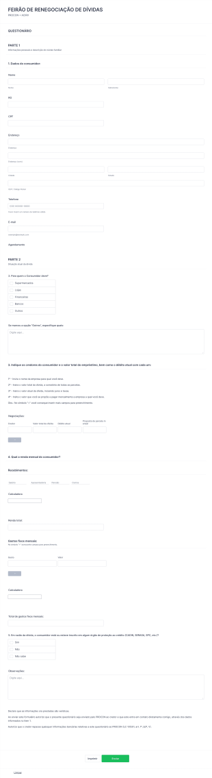 Feirão De Renegociação De Dívidas