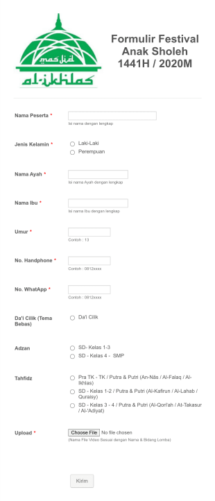 Festival Anak Sholeh (FAS) 2020