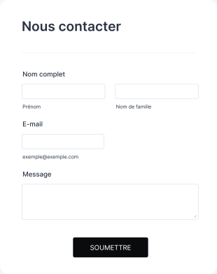 Formulaire De Contact Pour Demandes De Renseignements