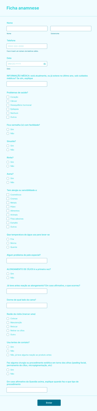 Ficha Anamnese