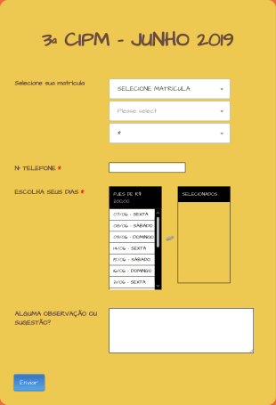 Ficha Cadastral Em Evento De Segurança Pública