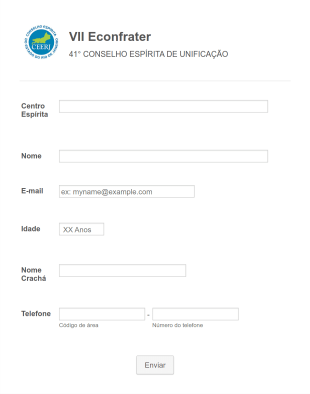 Ficha Cadastral Para Evento