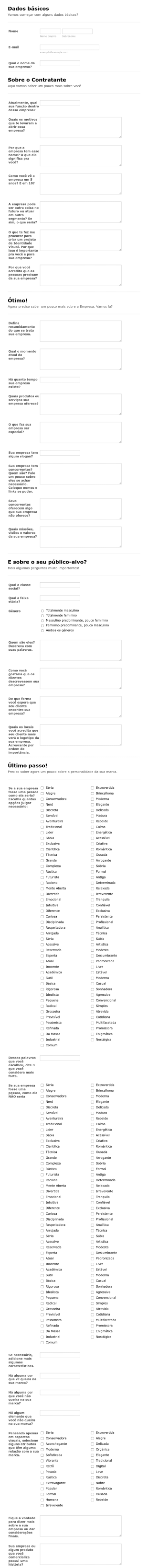 Ficha Cadastral Para Prestador De Serviço