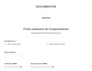 Ficha Cadastral RH Online CEPP Form Template