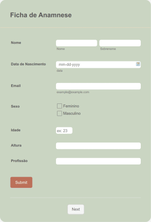 Ficha De Anamnese Nutricional