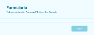 Ficha De Derivación Psicológica PIE Liceo San Conrado