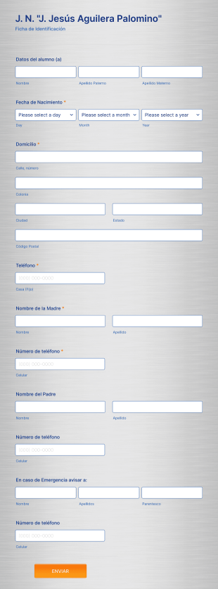 Ficha De Identificación Del Alumno