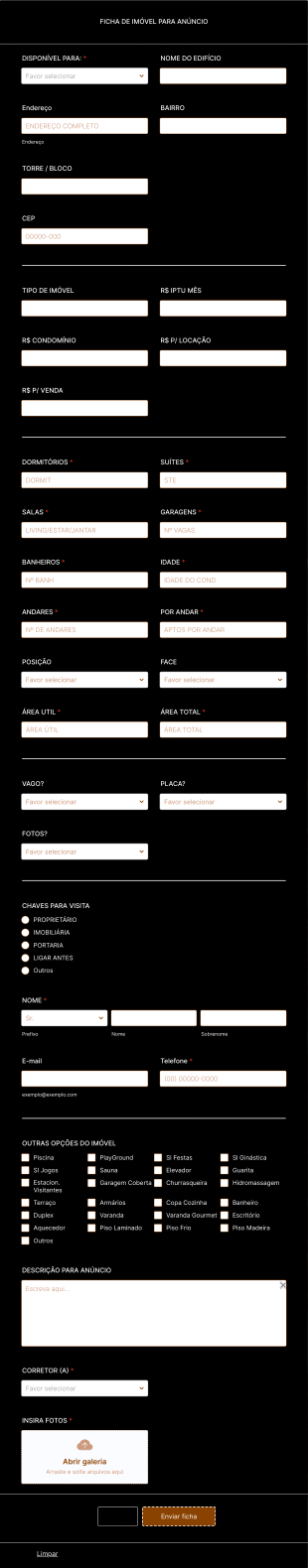 Ficha De Imóvel