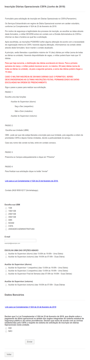 Ficha De Inscrição Para Trabalho Voluntário Temporário