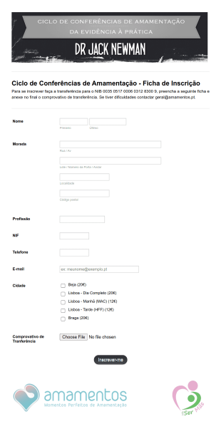 Ficha De Inscrição Form Template