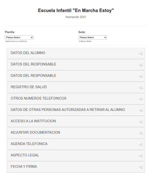 Ficha De Inscripción 2021