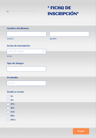 Ficha De Inscripción