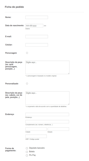 Ficha De Pedido