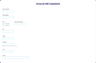 Ficha De Pré Cadrastro