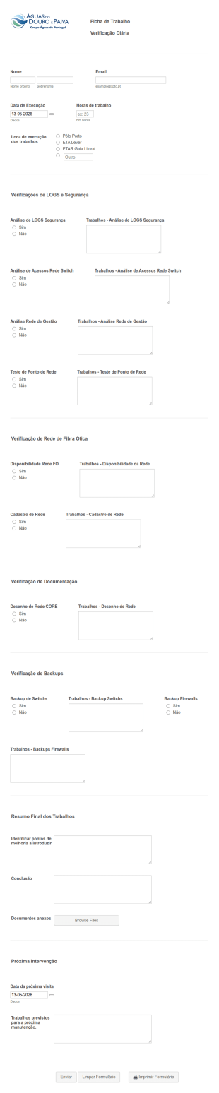 Ficha De Trabalho
