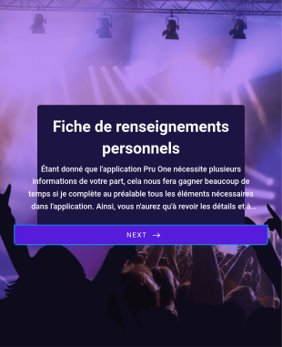 Fiche De Renseignements Personnels