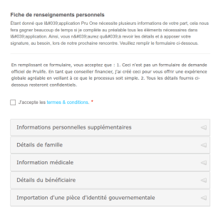 Fiche De Renseignements Personnels