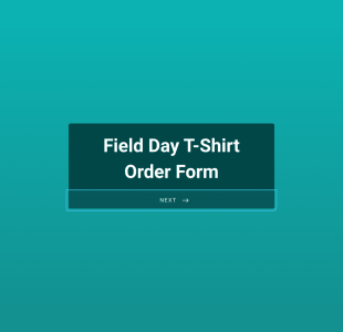 Field Day T Shirt Order Form Template