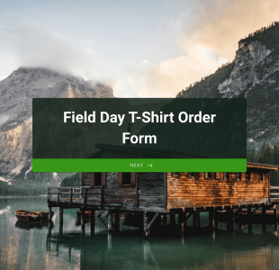 Field Day T Shirt Order Form Template