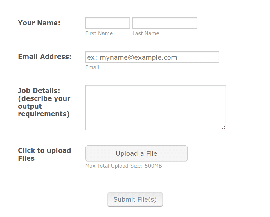 Custom Filetypes Upload Form Template | Jotform