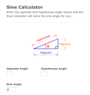 Find Sine Form Template