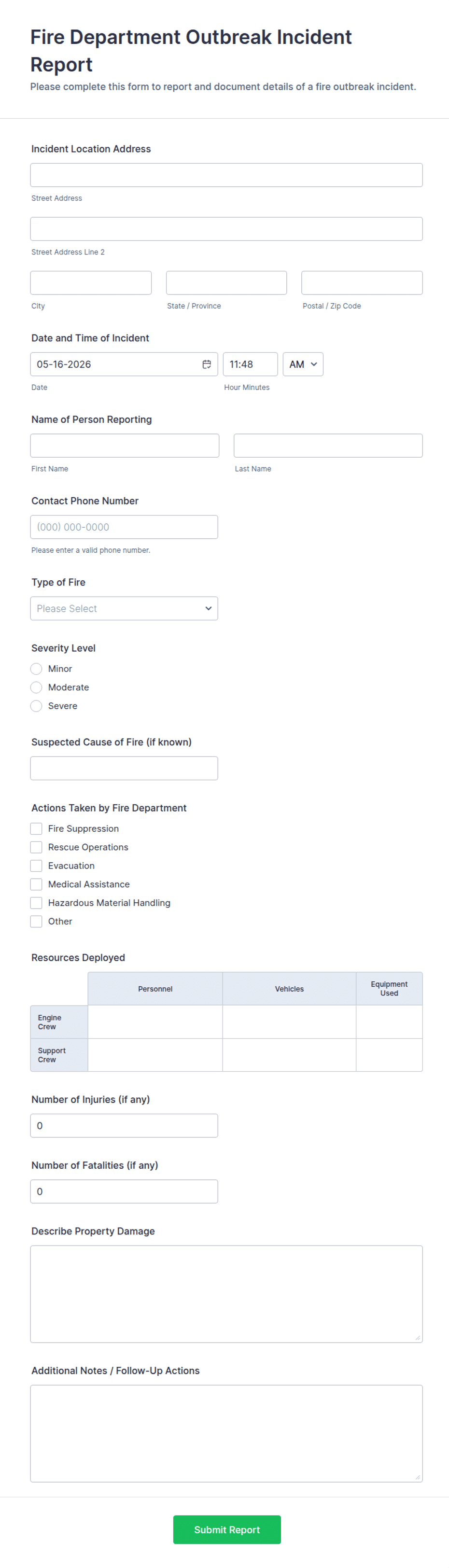 Fire Department Outbreak Incident Report Form Template Jotform fire-department-outbreak-incident-report-form-template-jotform
