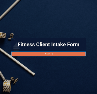Fitness Client Intake Form Template