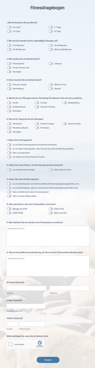 Fitnessfragebogen