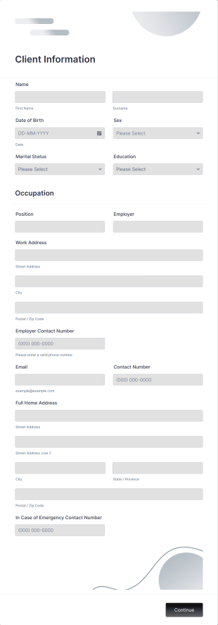 Fitt By Stefan Sign Up Form Template