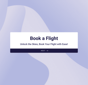Flight Booking Form Template
