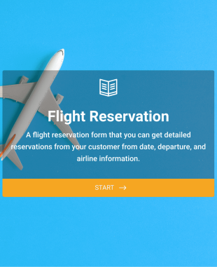 Flight Reservation Form Template