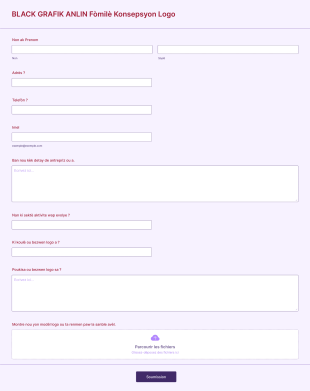 Fòmilè Konsepsyon Logo Form Template
