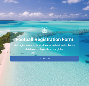 Football Registration Form Template