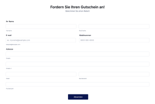 Fordern Sie Ihren Gutschein An!