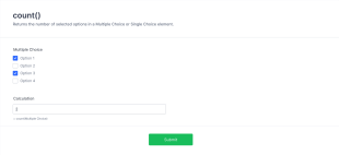 Form Calculation: Math Function Reference Count() Form Template