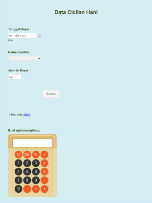 Form Cicilan Hani Form Template