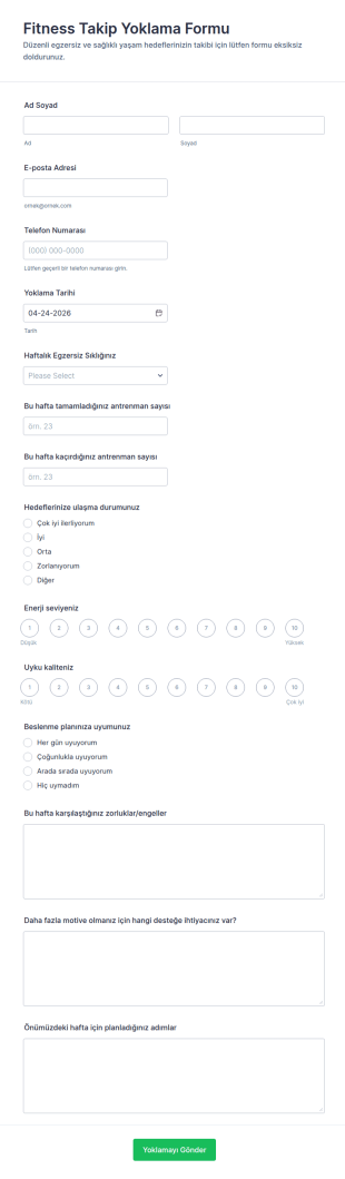 Form Değerlendirme Ve Güncelleme Anketi 🎯✨ Form Şablonu