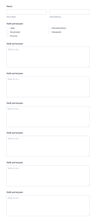 Form Evaluasi Diri