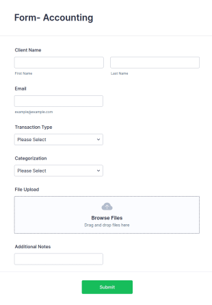 Form For Accounting Form Template