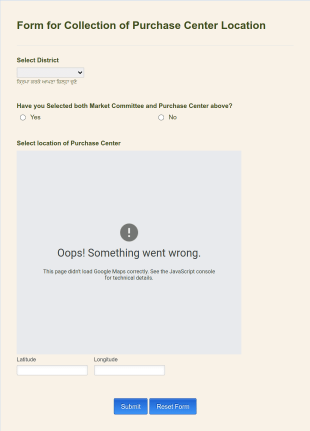 Form For Collection Of Purchase Center Location Form Template