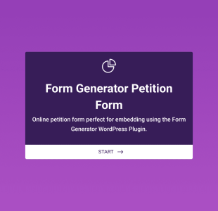 Form Generator | Formularz Petycji Form Template