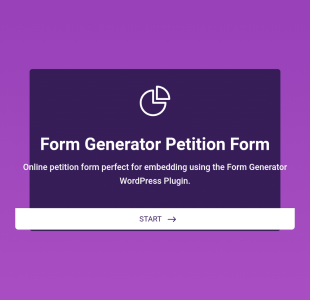 Form Generator | Formularz Petycji