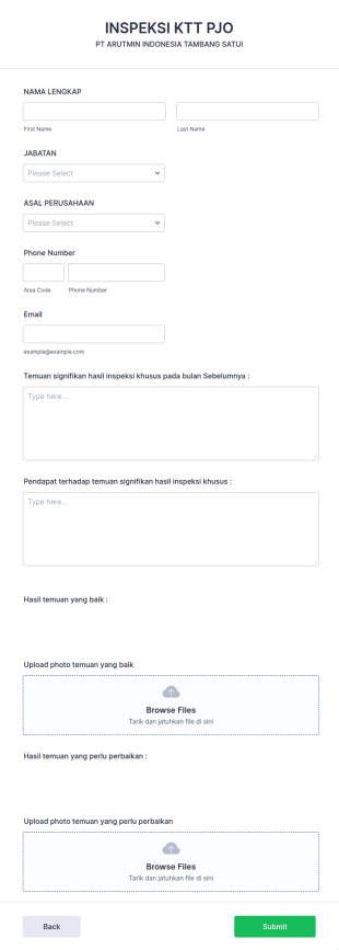 Form Inspeksi KTT PJO Tambang Satui