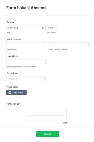 Form Lokasi Absensi