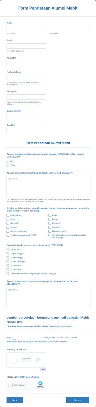 Form Mabit