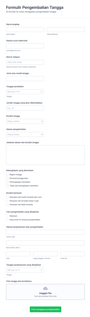 Form Pengembalian Bertahap