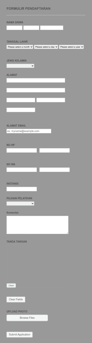 Form Registrasi